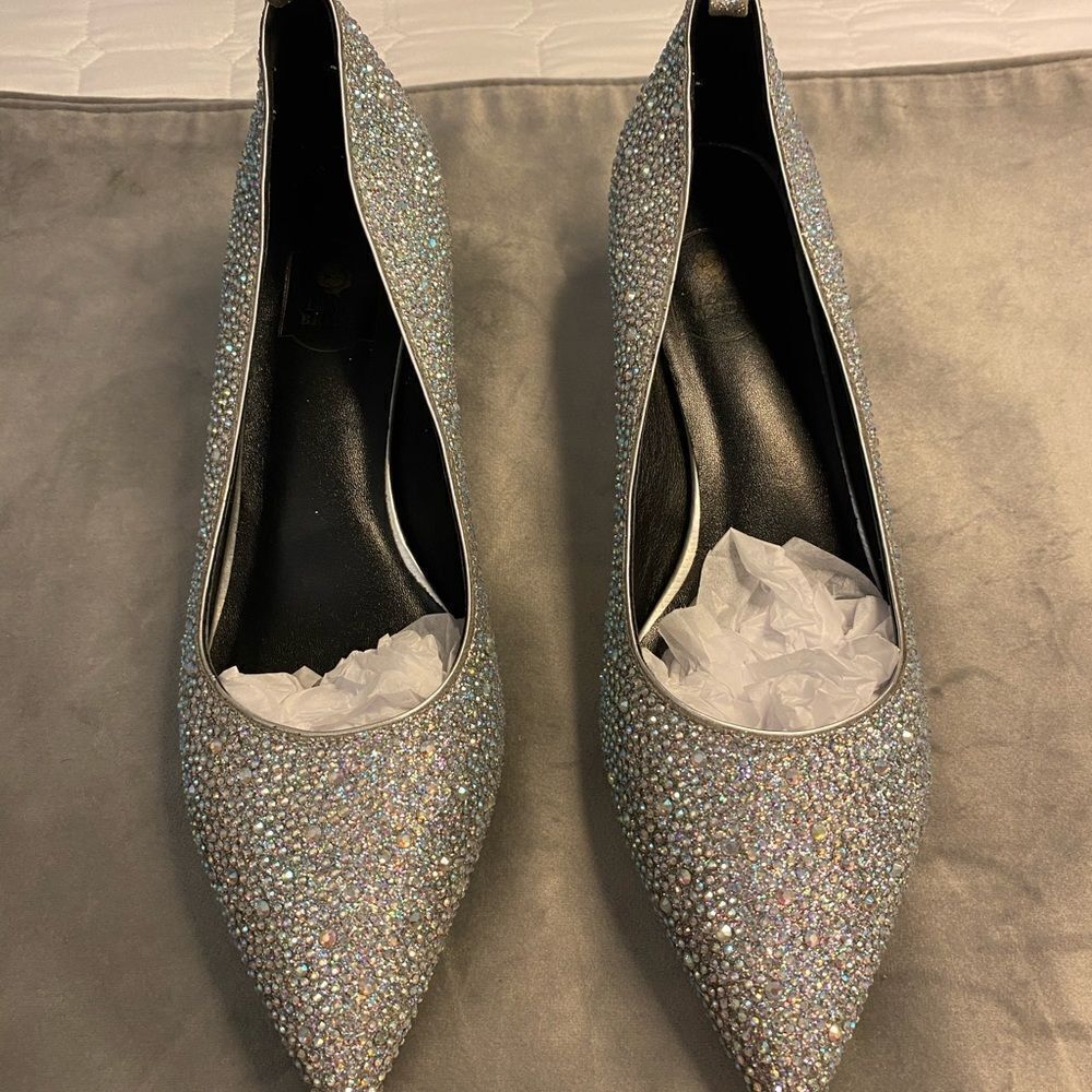 Love Bride crystal heels, size 9